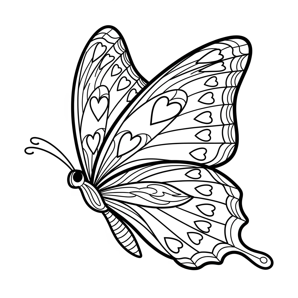 Desenho de Borboleta para Colorir e Imprimir