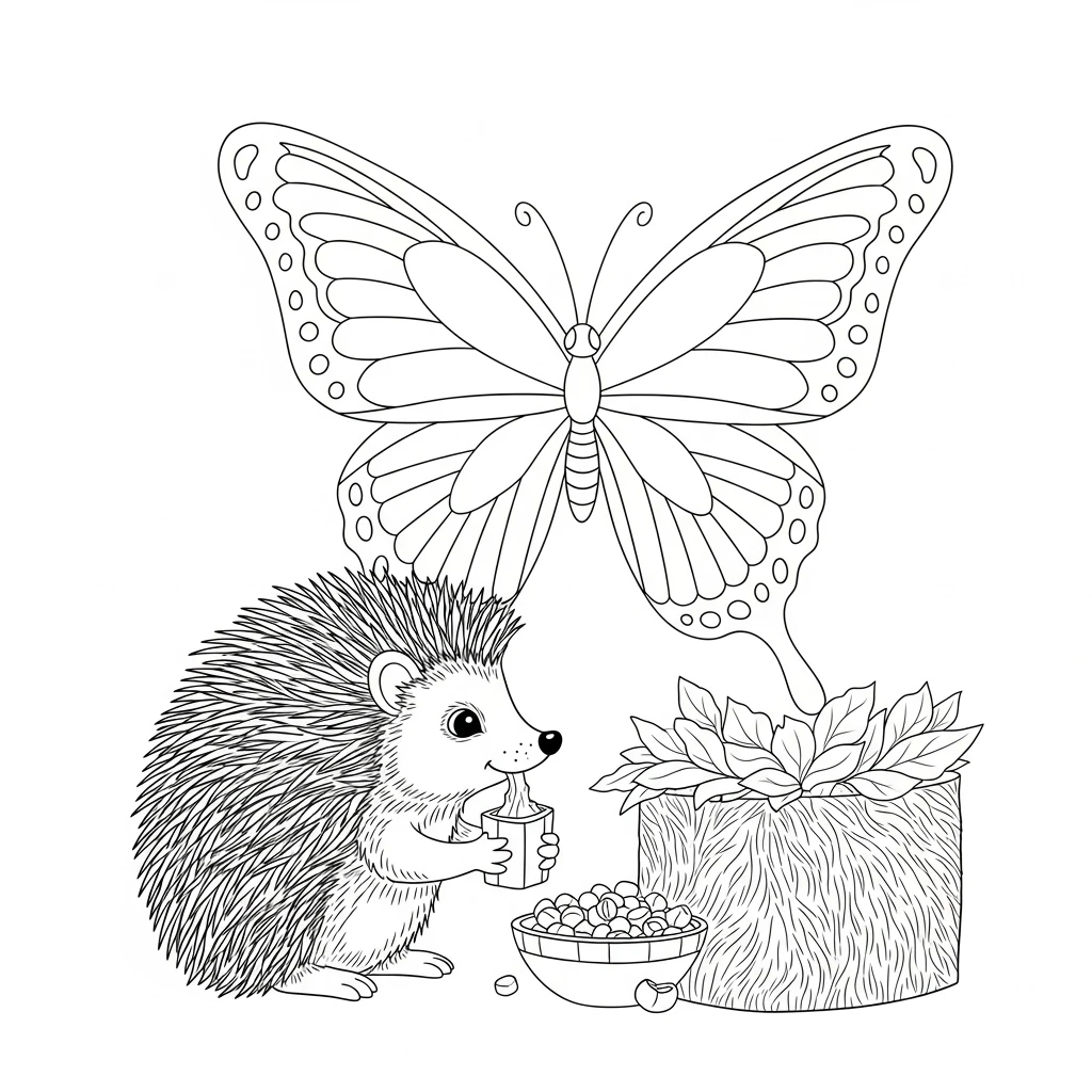 Desenho de Borboleta para Colorir e Imprimir