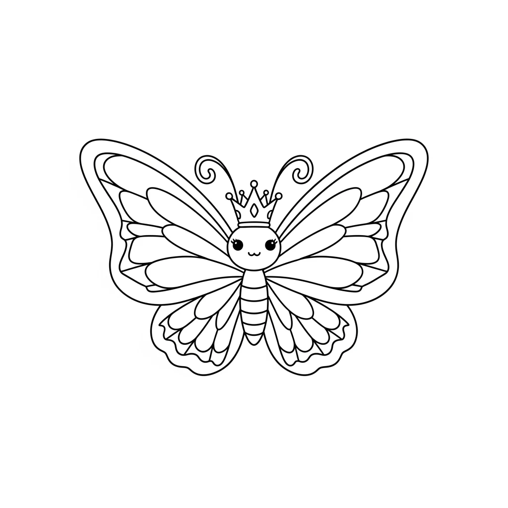 Desenho de Borboleta para Colorir e Imprimir