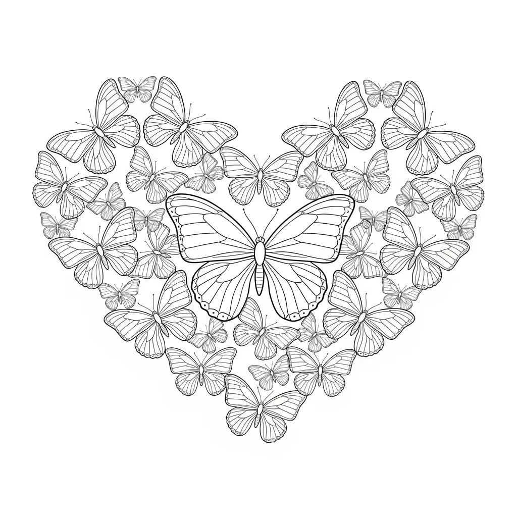 Desenho de Borboleta para Colorir e Imprimir