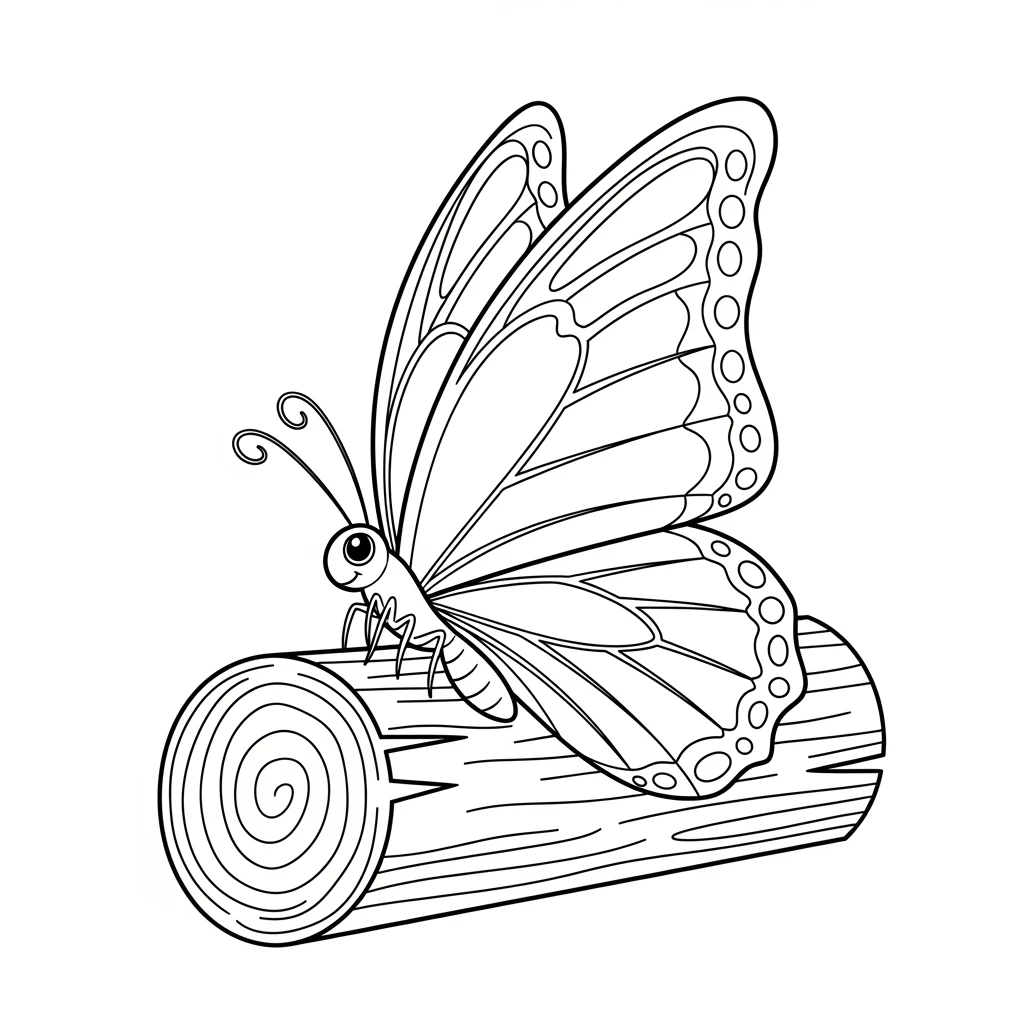 Desenho de Borboleta para Colorir e Imprimir