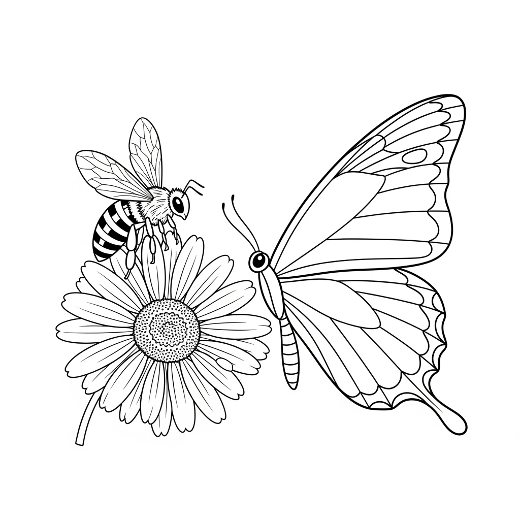 Desenho de Borboleta para Colorir e Imprimir