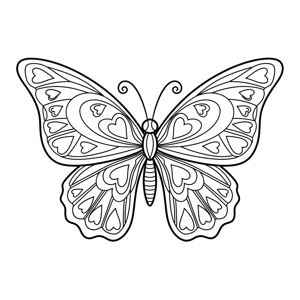 Desenho de Borboleta para Colorir e Imprimir