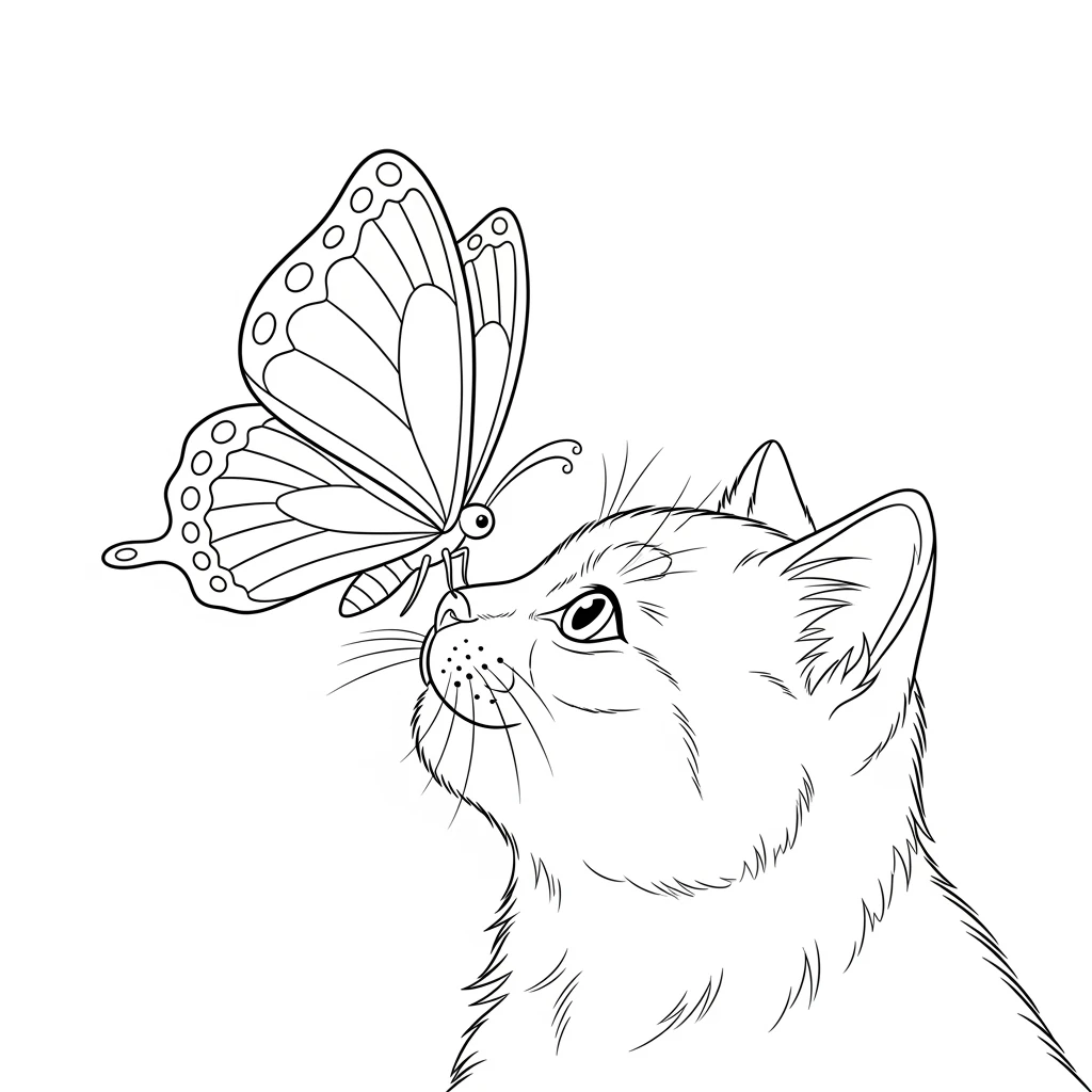Desenho de Borboleta para Colorir e Imprimir