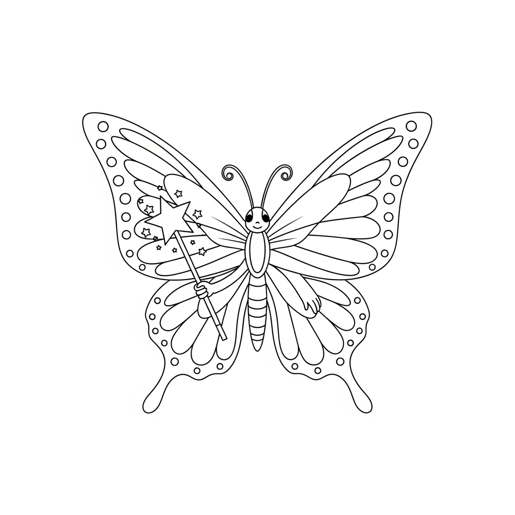 Desenho de Borboleta para Colorir e Imprimir