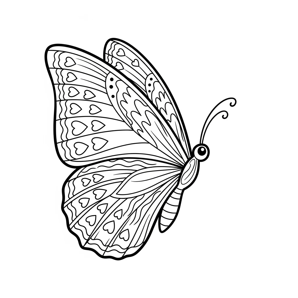 Desenho de Borboleta para Colorir e Imprimir