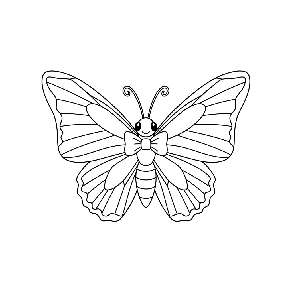 Desenho de Borboleta para Colorir e Imprimir