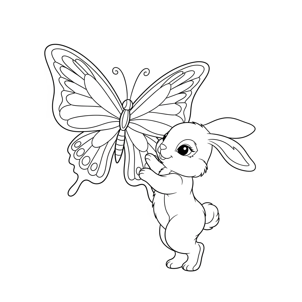 Desenho de Borboleta para Colorir e Imprimir