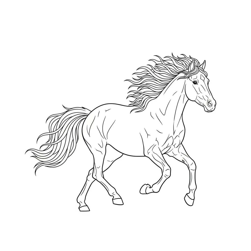 desenho de cavalo para colorir