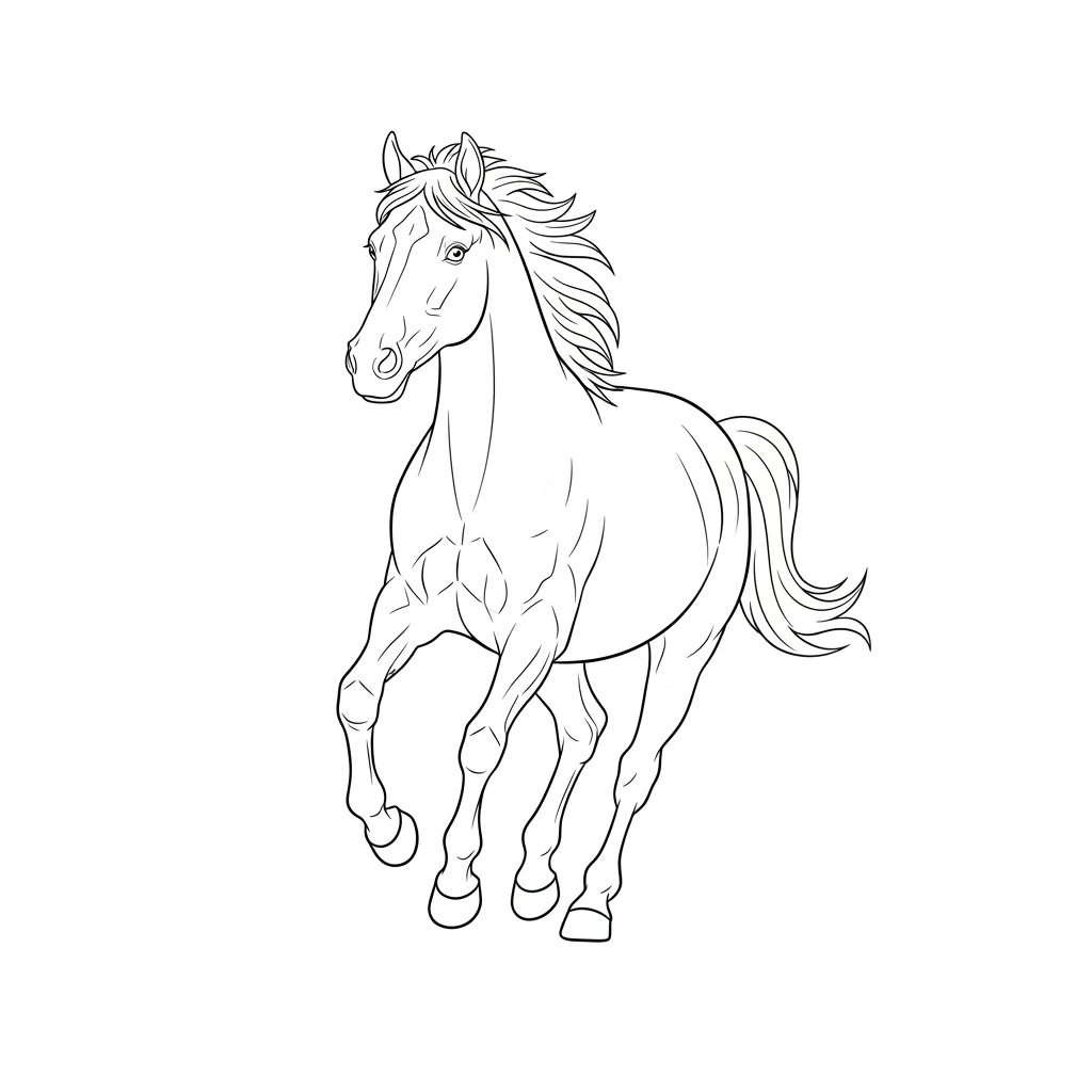 desenho de cavalo para colorir