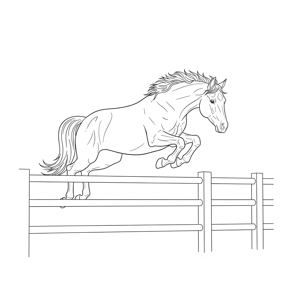 desenho de cavalo para colorir