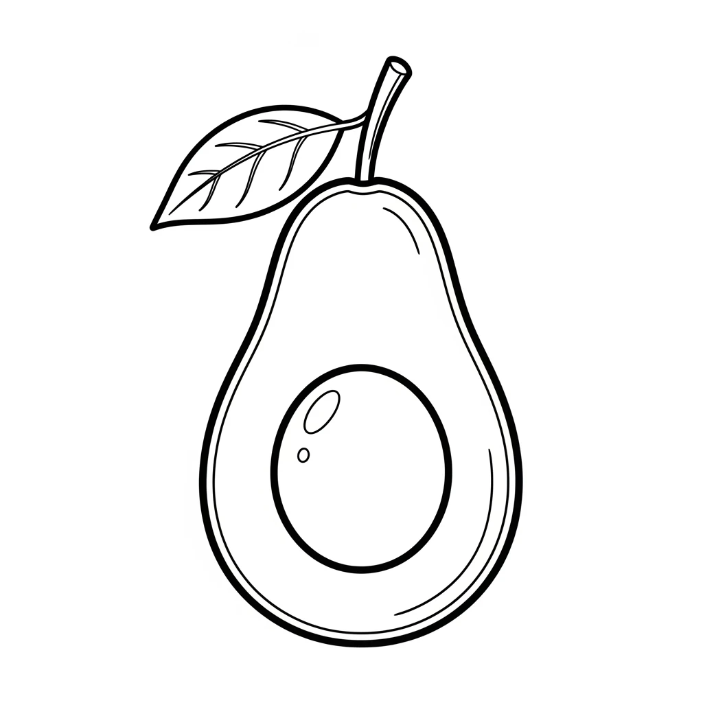 desenho de frutas para colorir