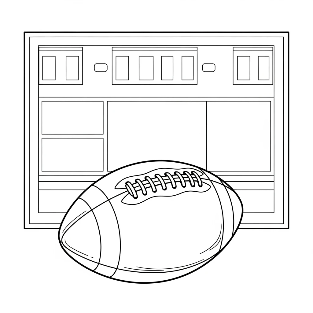 desenho de futebol para colorir