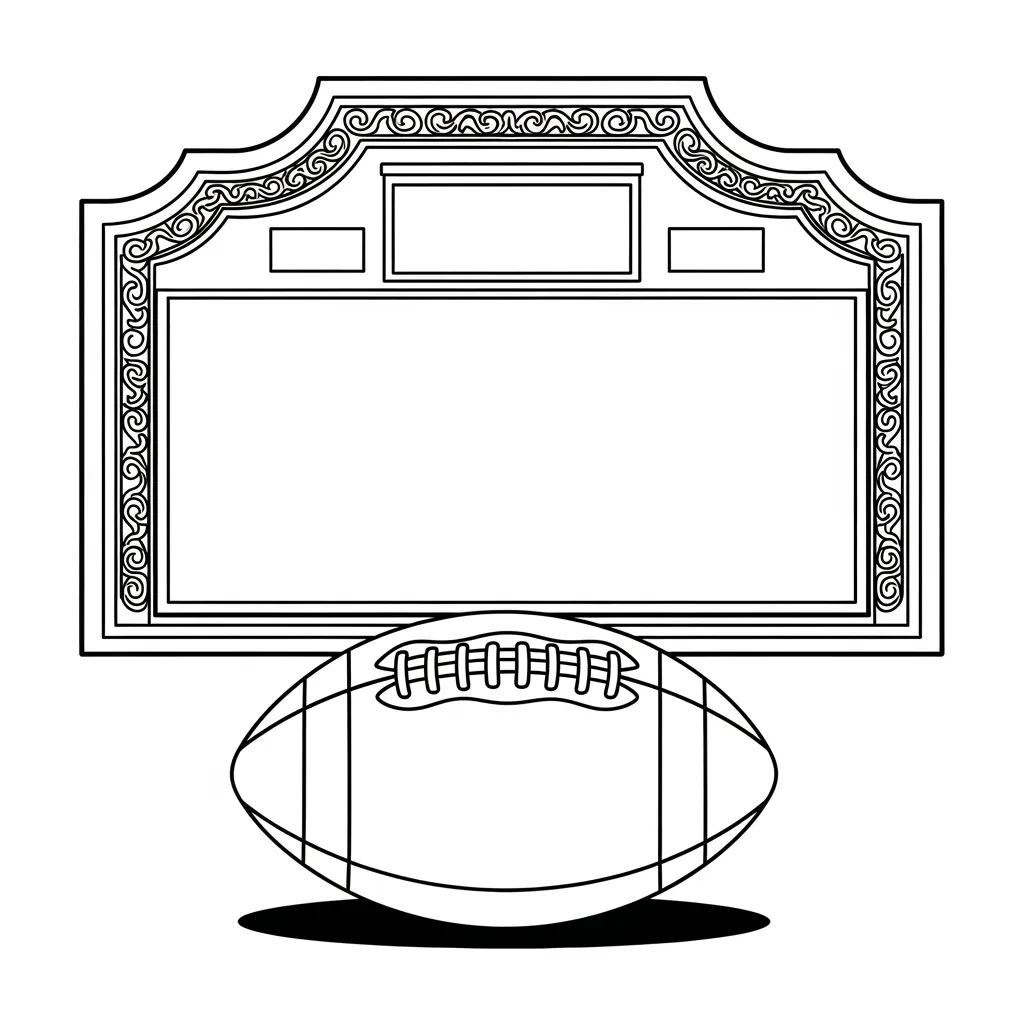 desenho de futebol para colorir
