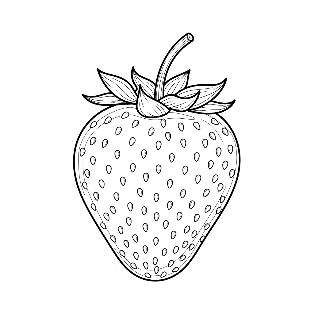 desenho de morango para colorir