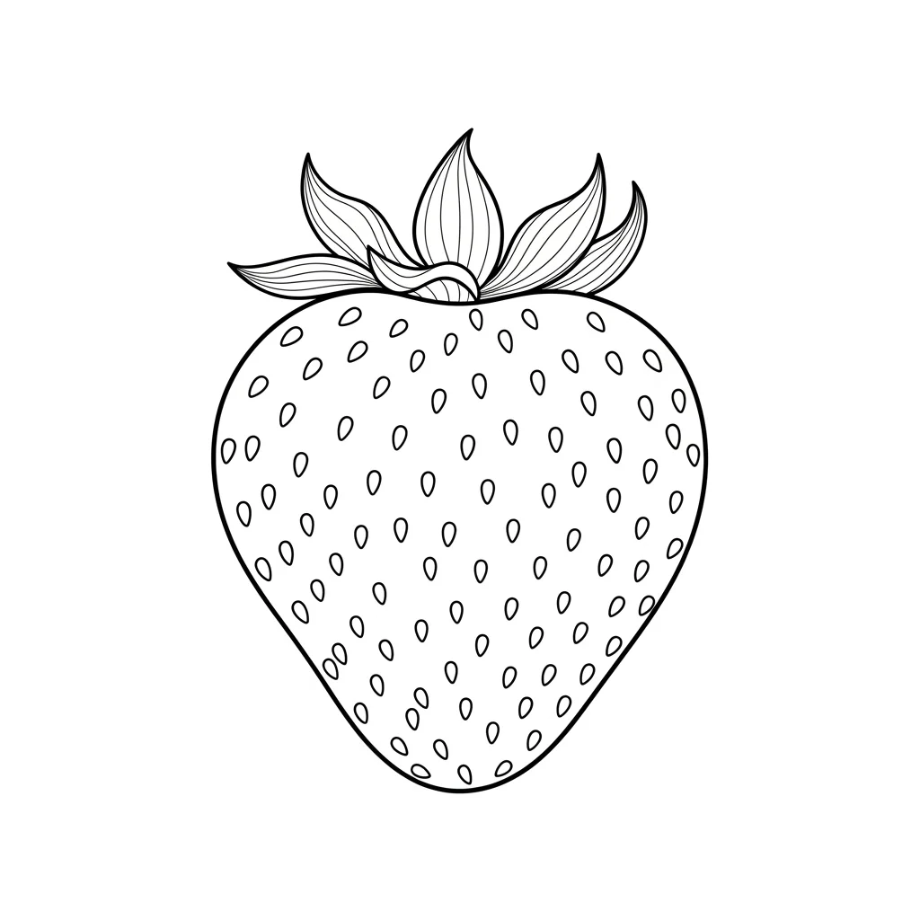 desenho de morango para colorir