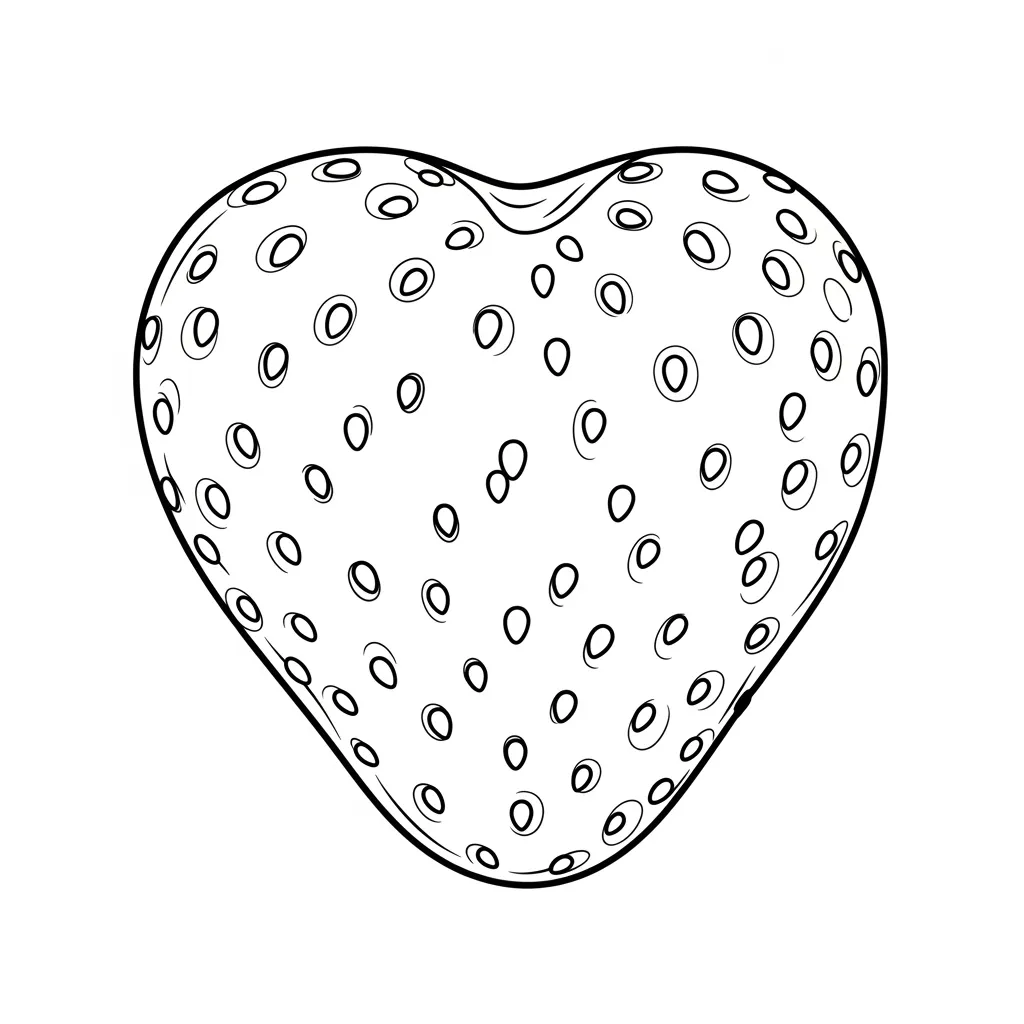 desenho de morango para colorir