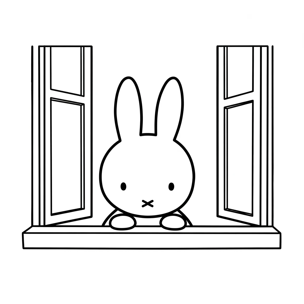 desenho de Nijntje para colorir