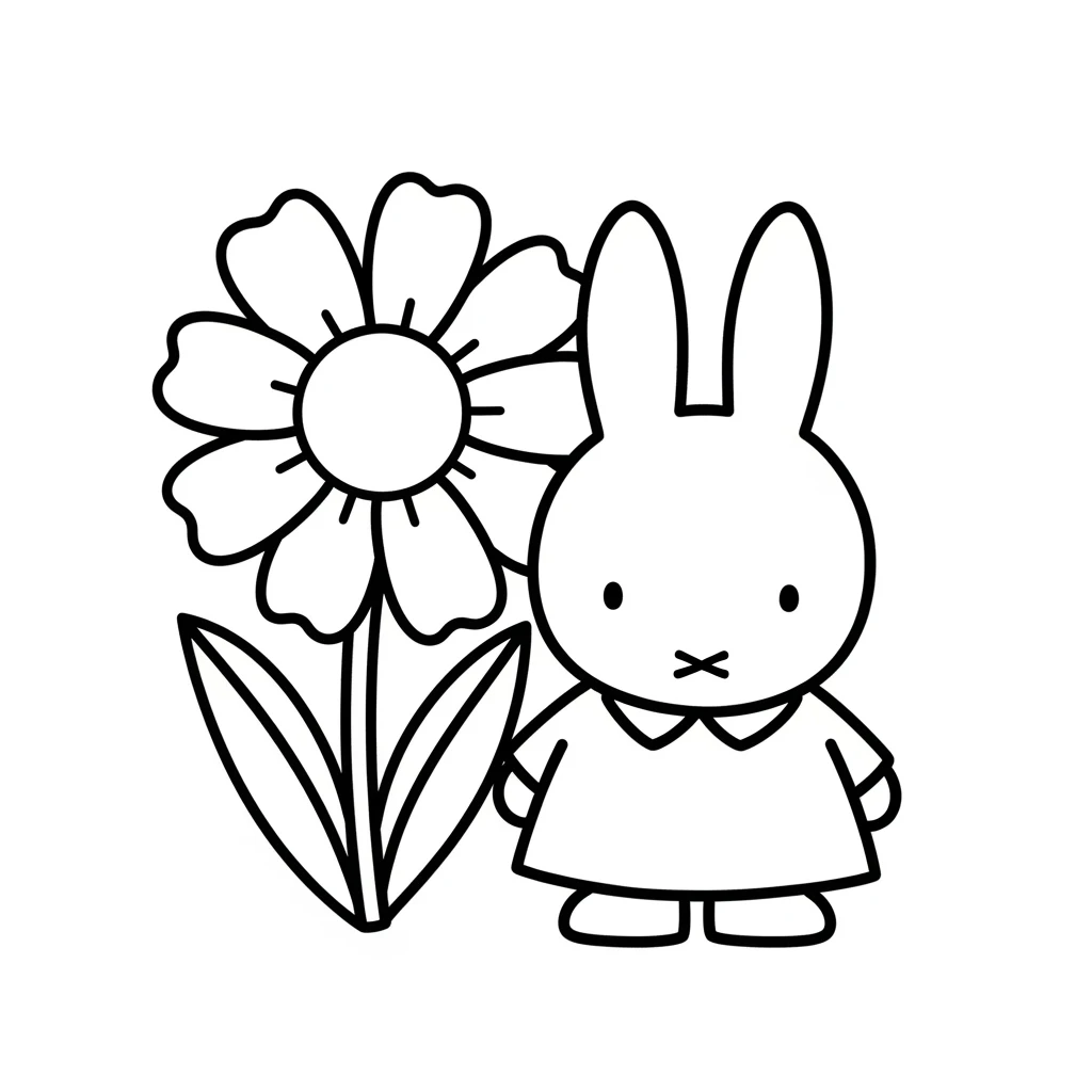 desenho de Nijntje para colorir