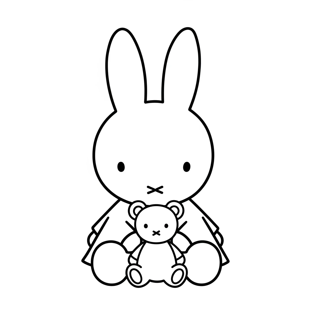 desenho de Nijntje para colorir