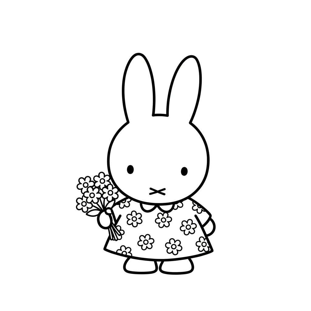 desenho de Nijntje para colorir