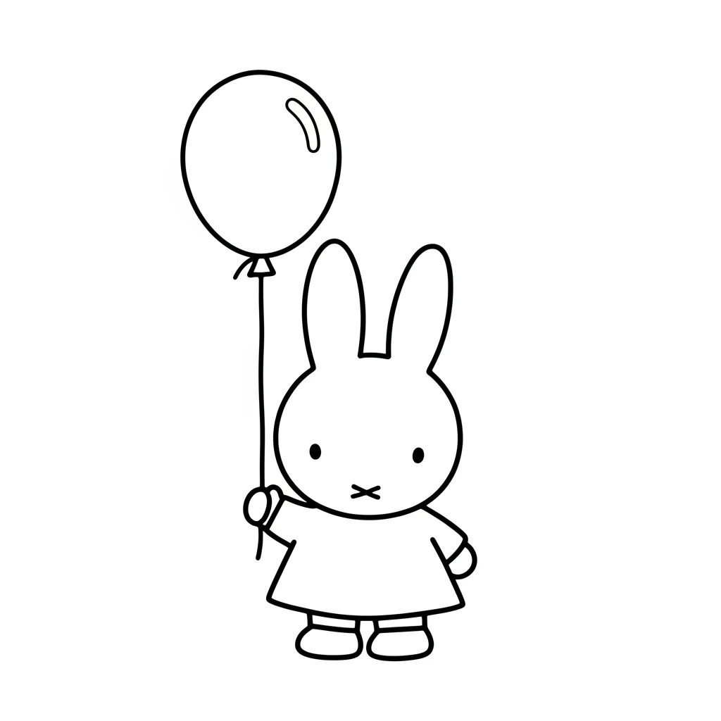 desenho de Nijntje para colorir