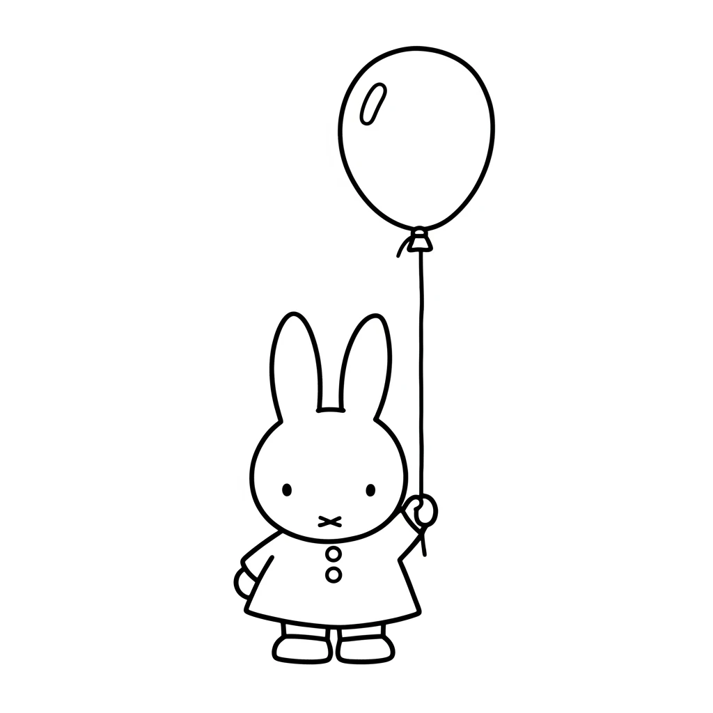 desenho de Nijntje para colorir