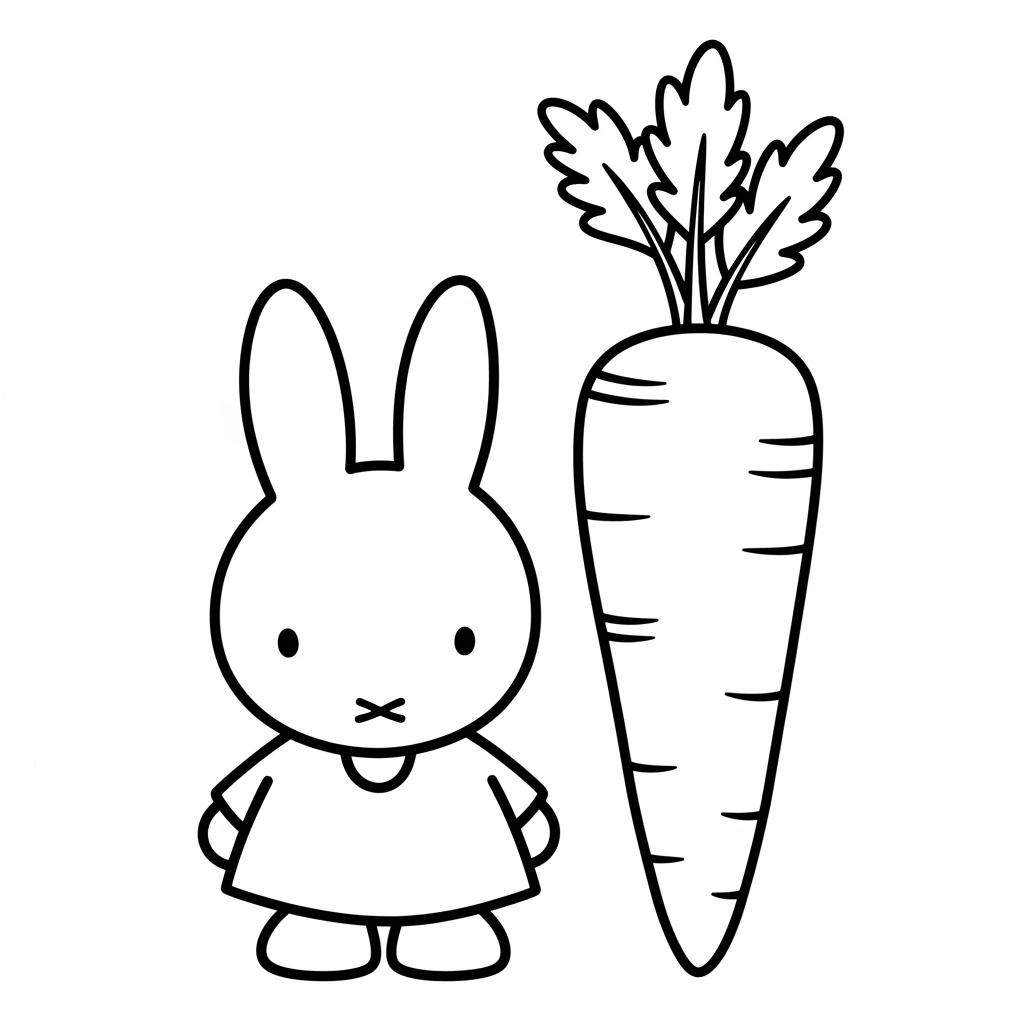 desenho de Nijntje para colorir
