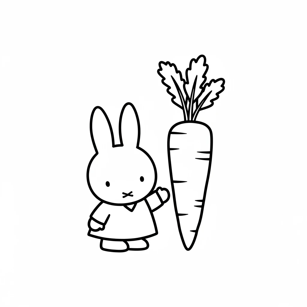 desenho de Nijntje para colorir
