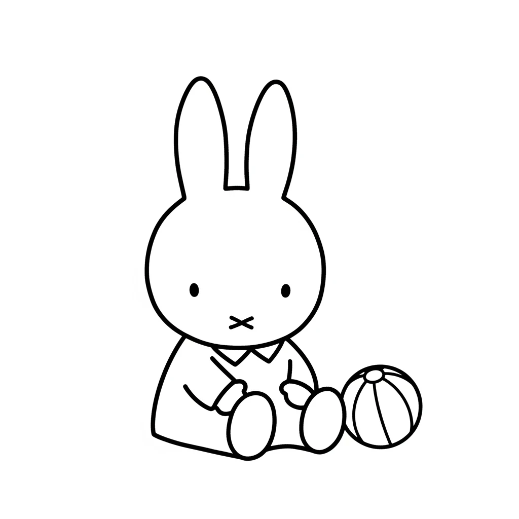 desenho de Nijntje para colorir