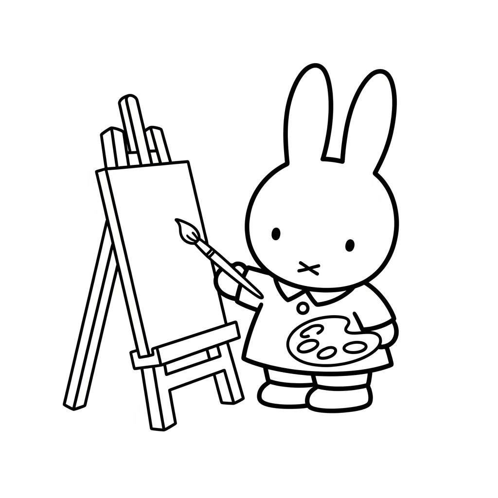 desenho de Nijntje para colorir