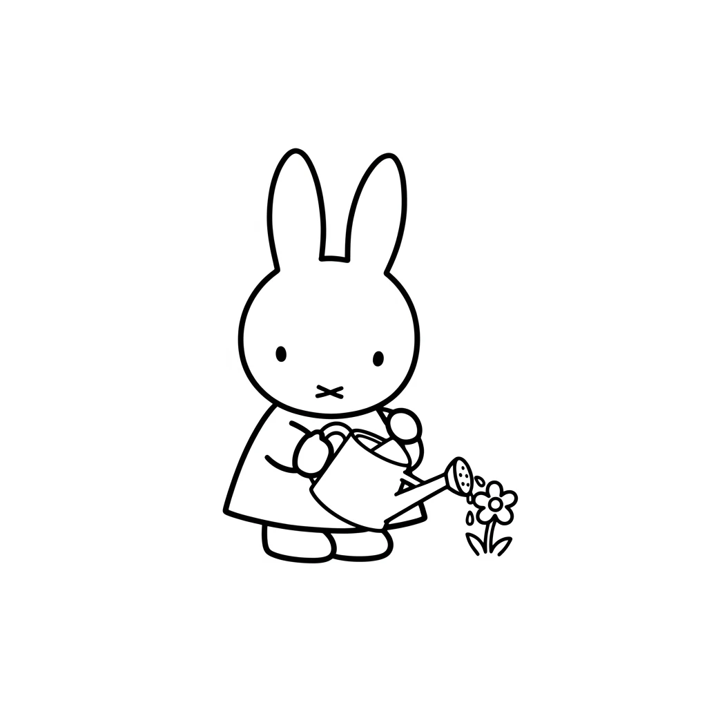 desenho de Nijntje para colorir