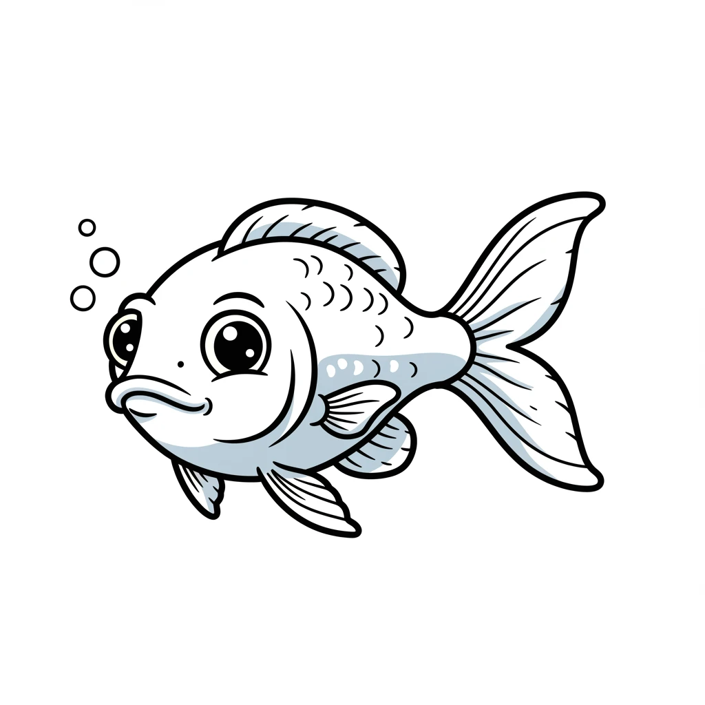 desenho de peixe para colorir
