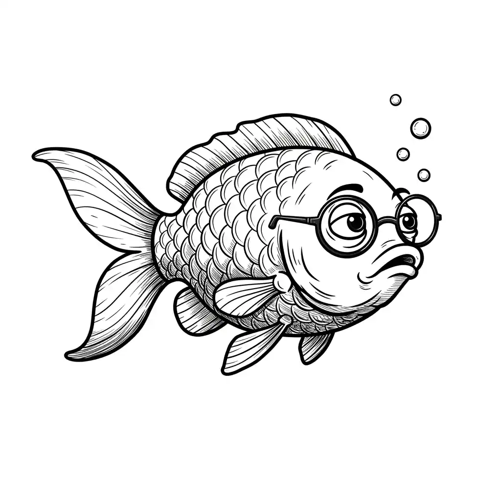 desenho de peixe para colorir
