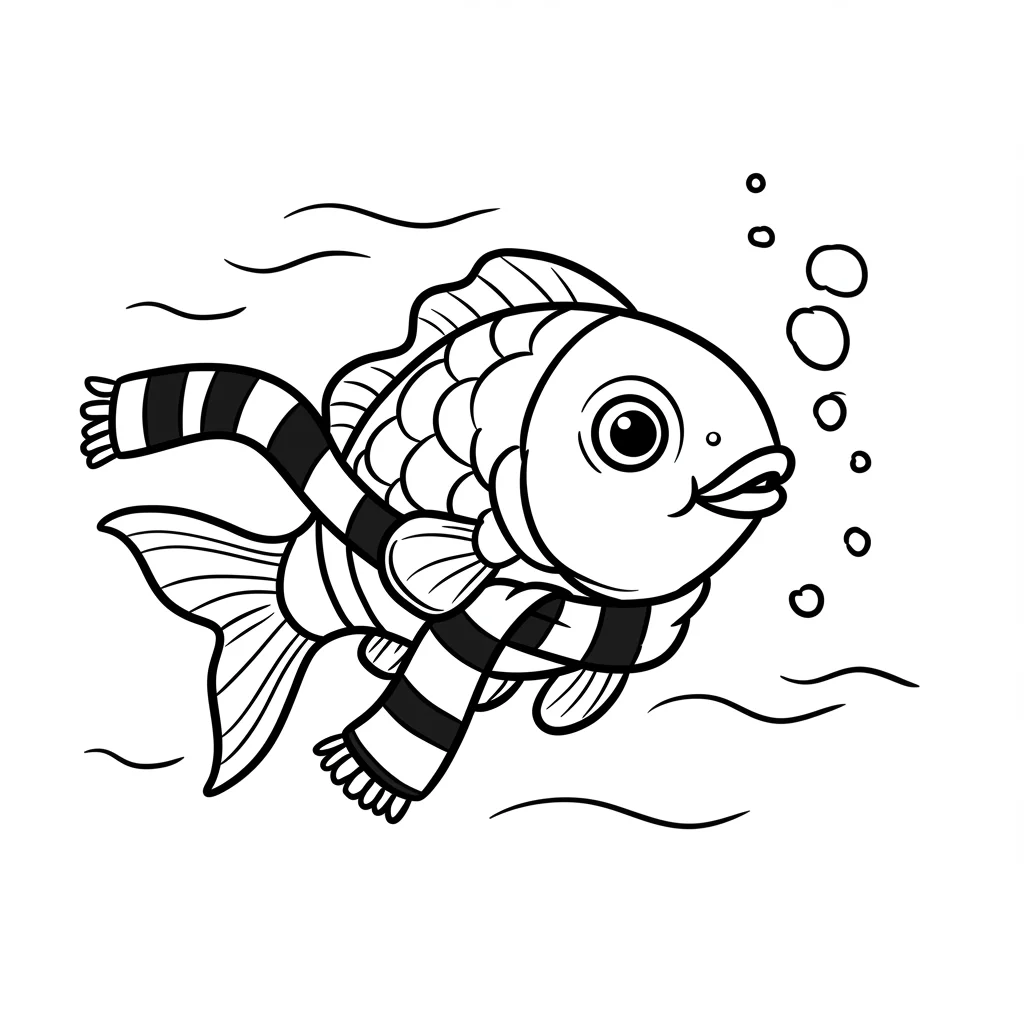 desenho de peixe para colorir