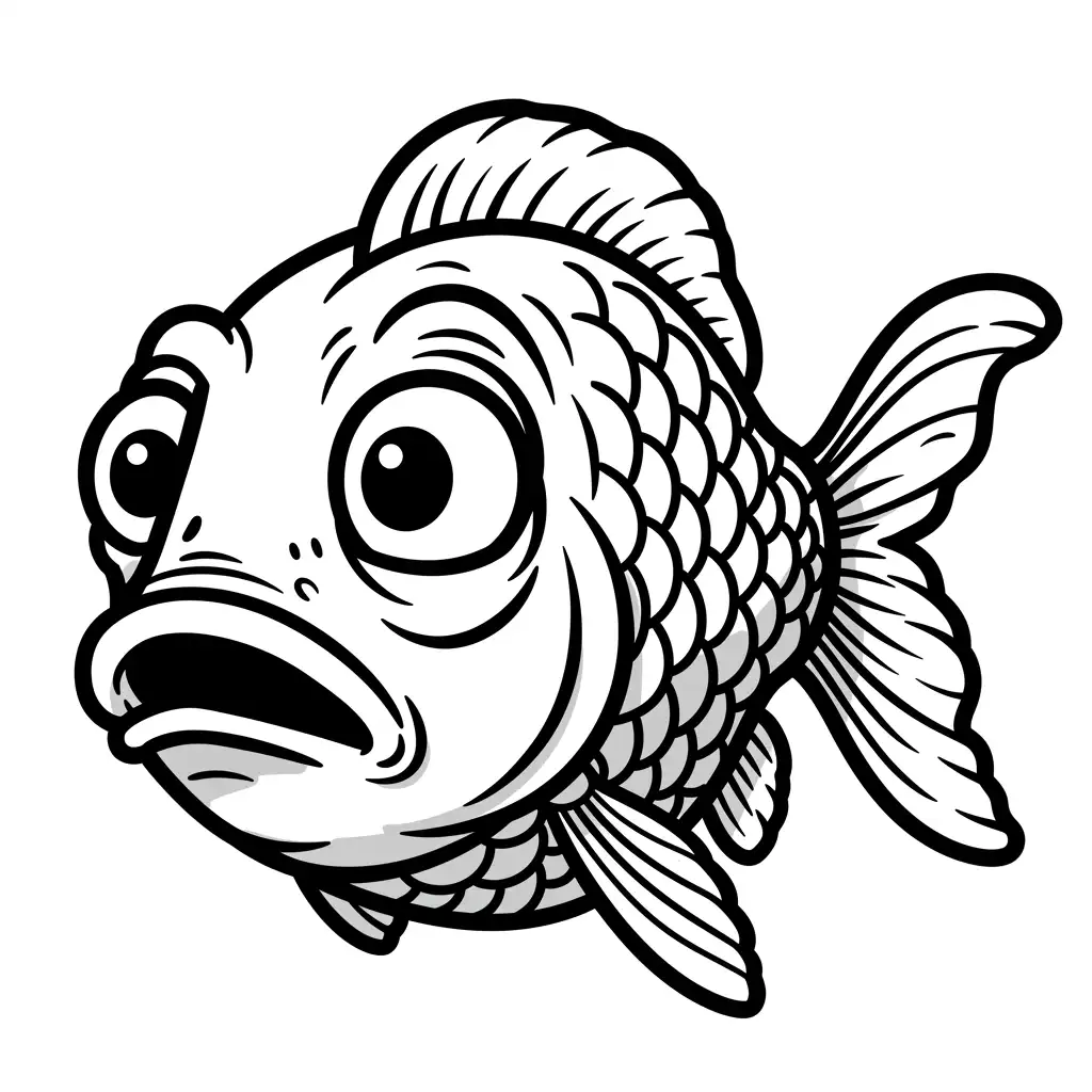 desenho de peixe para colorir