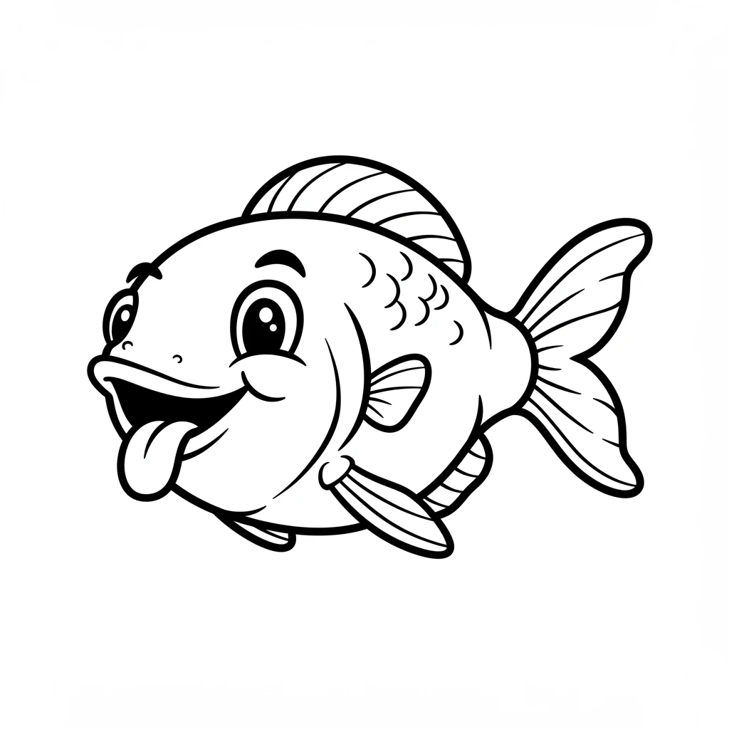desenho de peixe para colorir