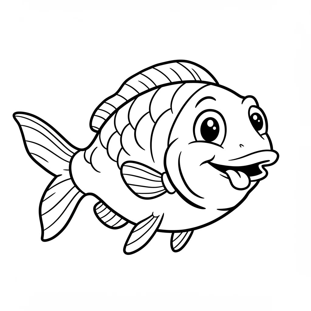 desenho de peixe para colorir