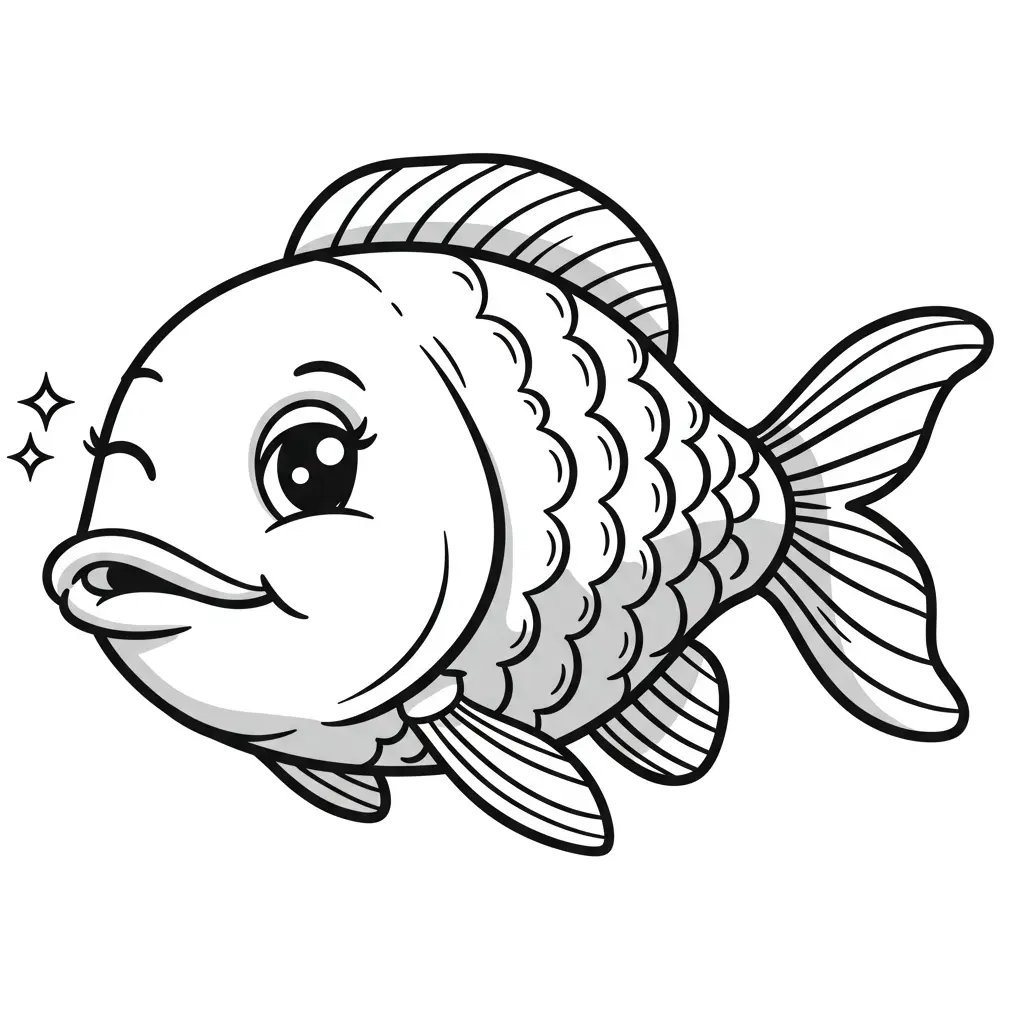 desenho de peixe para colorir
