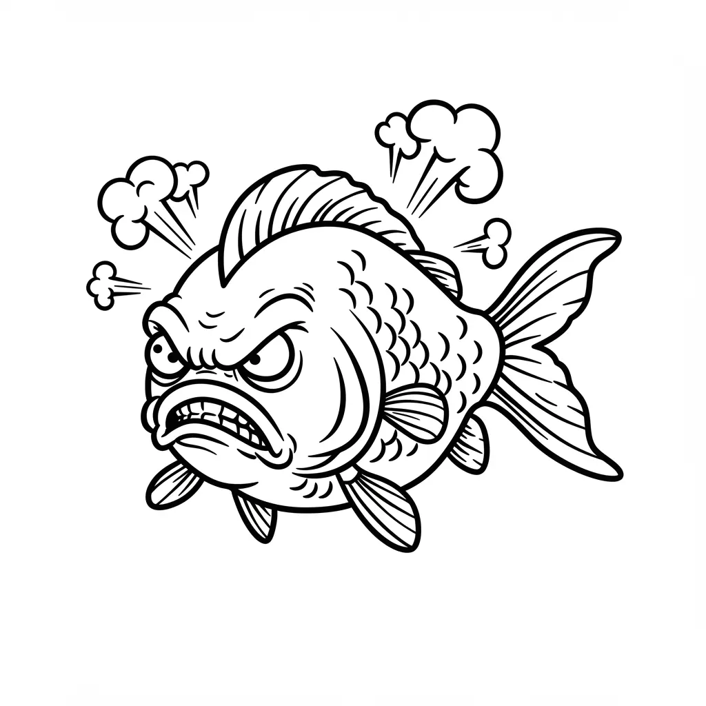 desenho de peixe para colorir