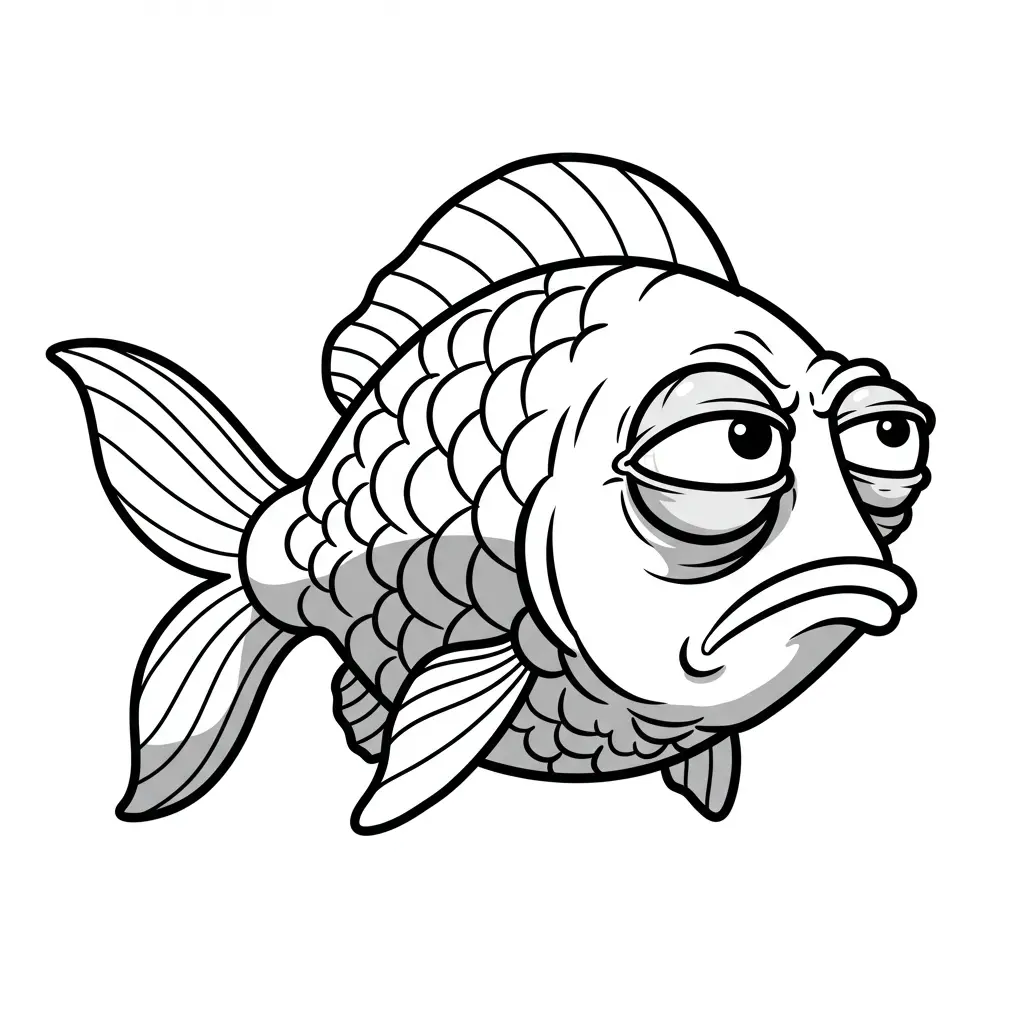 desenho de peixe para colorir
