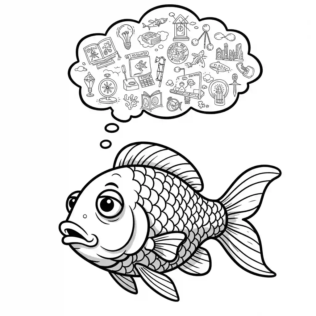 desenho de peixe para colorir