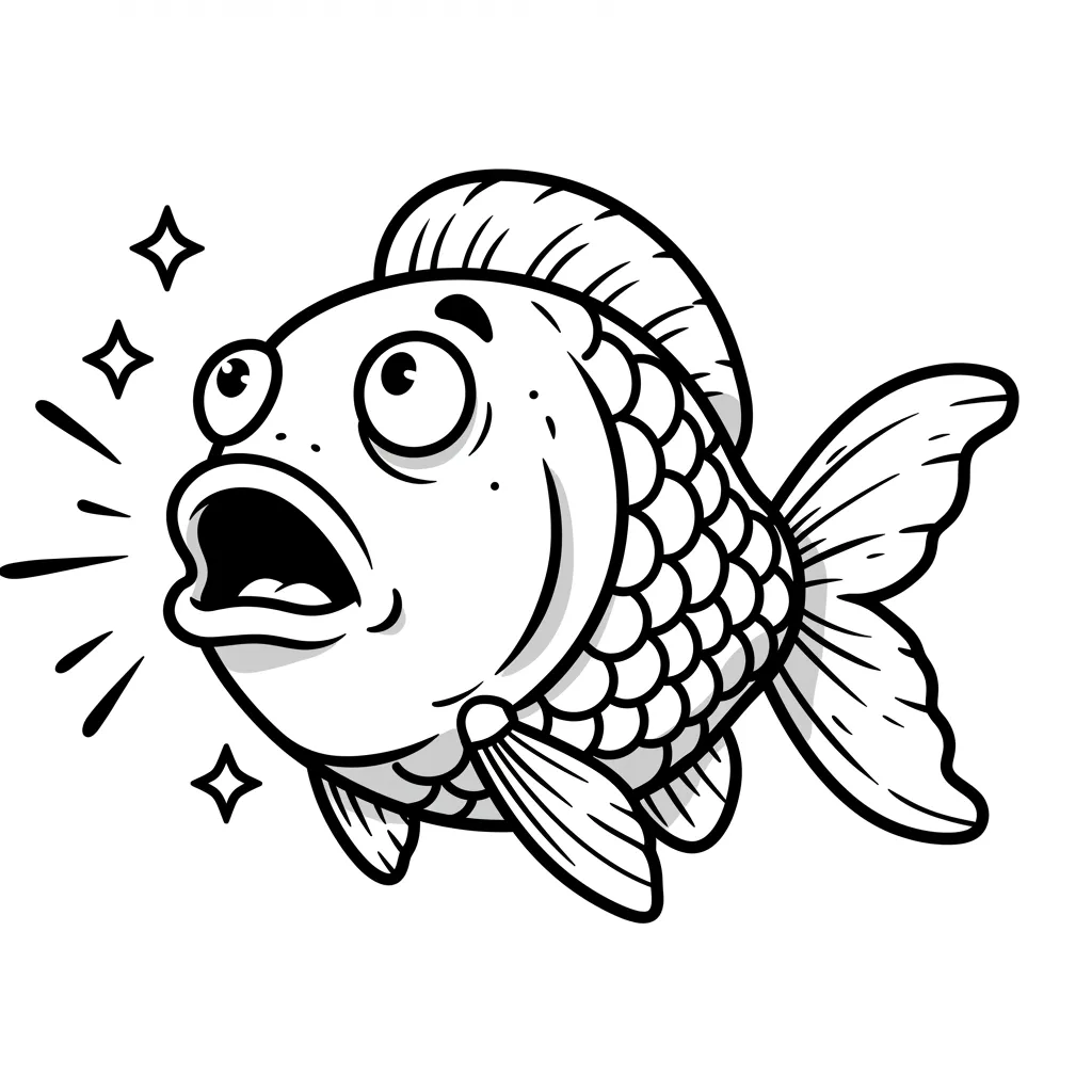 desenho de peixe para colorir