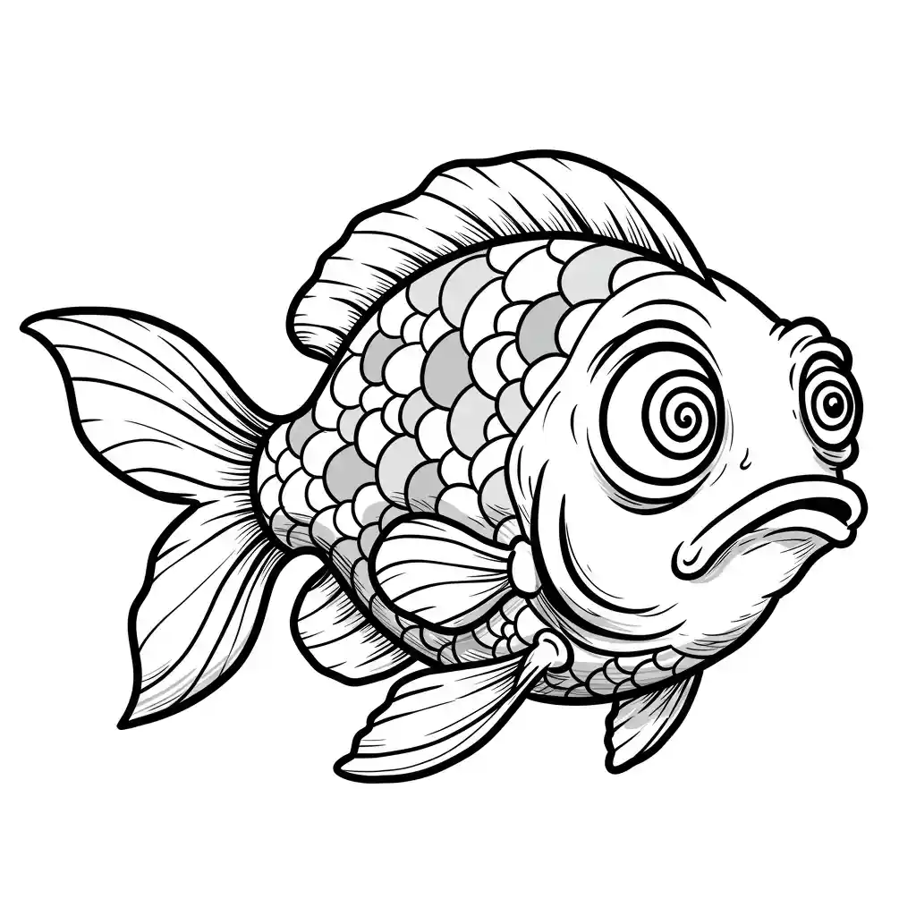 desenho de peixe para colorir