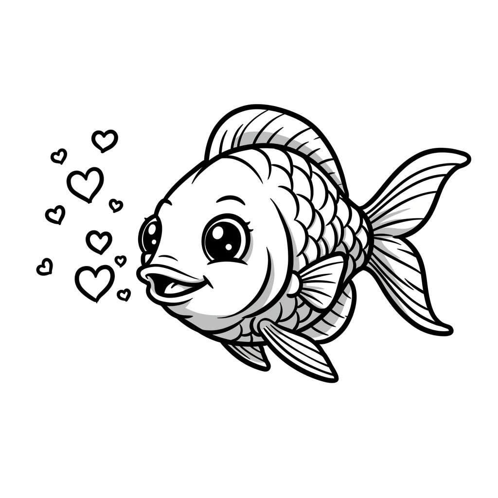 desenho de peixe para colorir