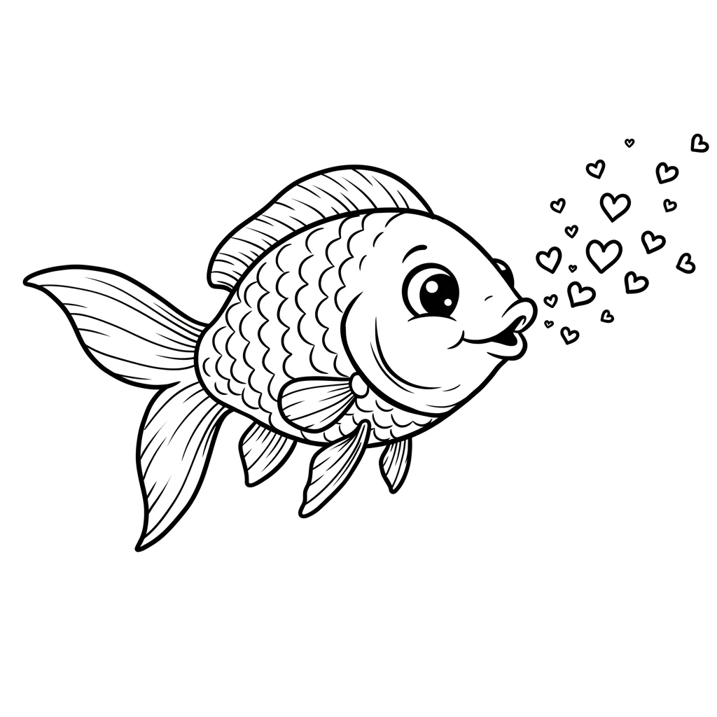 desenho de peixe para colorir