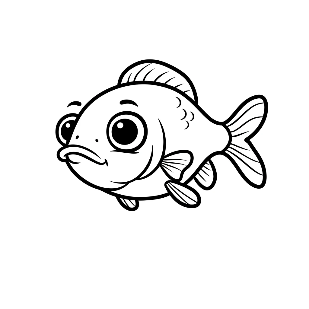 desenho de peixe para colorir