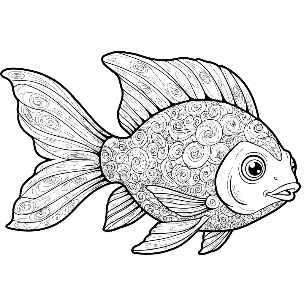 desenho de peixe para colorir