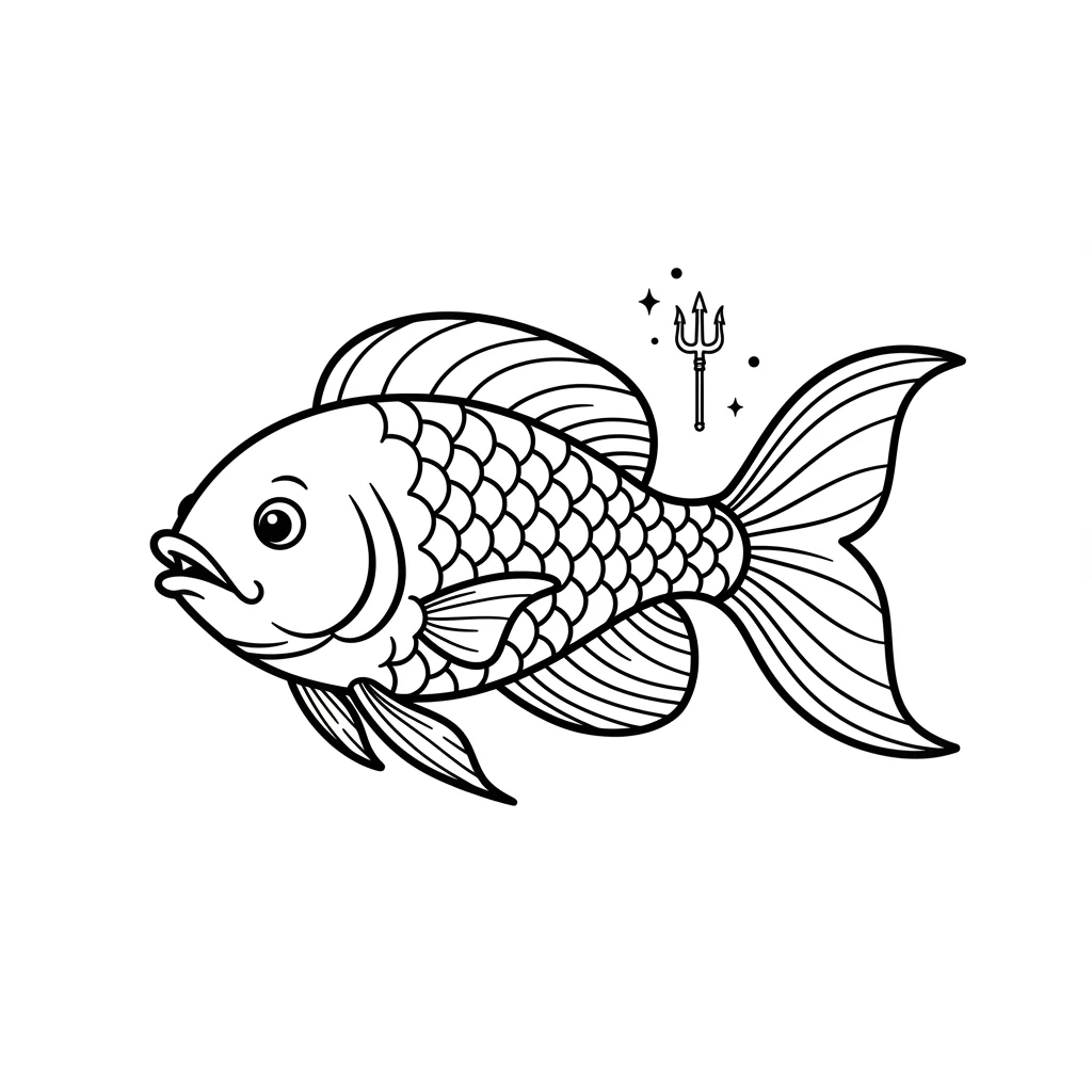 desenho de peixe para colorir