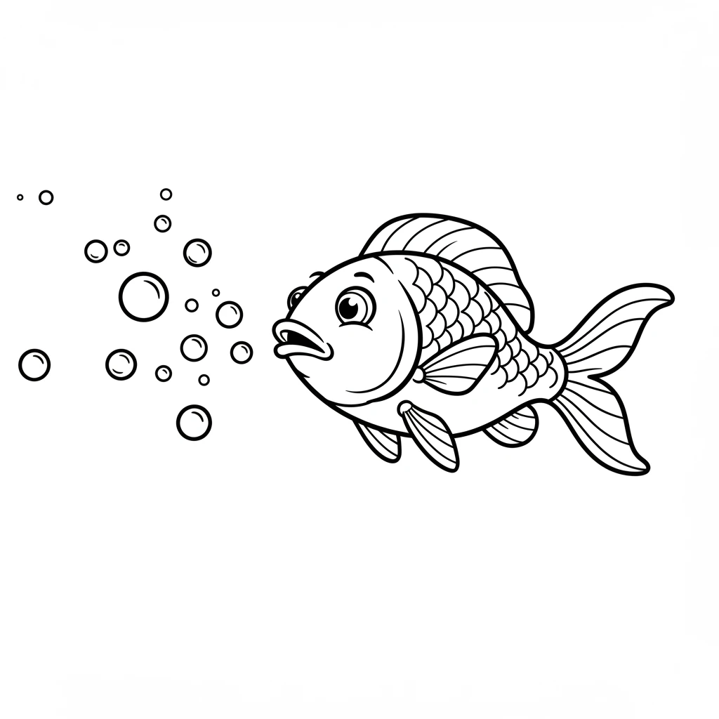 desenho de peixe para colorir